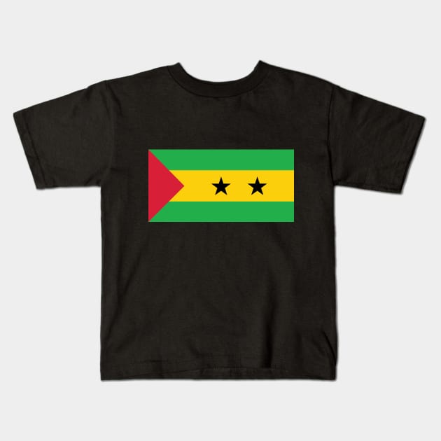 São Tomé and Príncipe Kids T-Shirt by Wickedcartoons